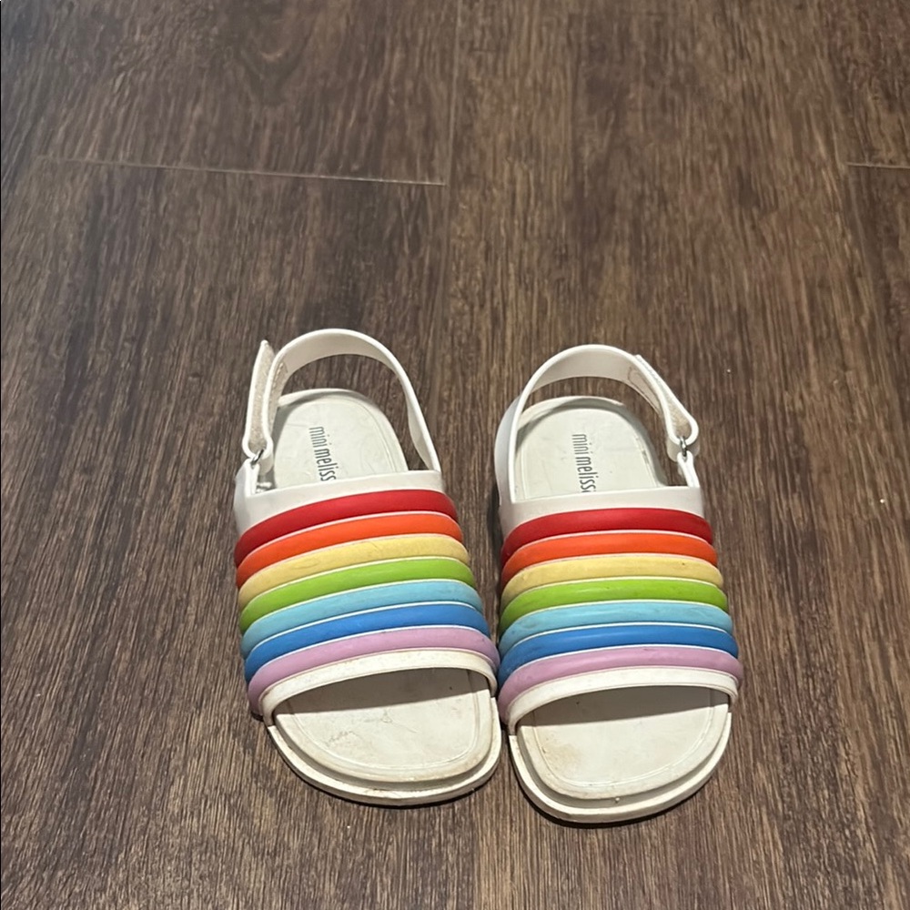 Mini Melissa Red and Orange Sandals Vibrant and Stylish